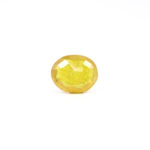 Loose 4.35 Carat Oval Cut Yellow Sapphire Gemstone for Fine Jewelry - Product Image 2