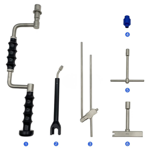 Kit d'instruments chirurgicaux orthopédiques en acier inoxydable allemand certifié CE Classe I pour la fixation osseuse manuelle, petit modèle, par Grip Surgical - Product Image 2