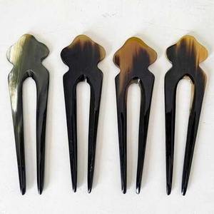 Accessoires pour cheveux faits à la main, écologiques, pour filles et femmes, en véritable corne de bœuf, de haute qualité, élégants, traditionnels, fourchettes à cheveux, pinces, barrettes - Product Image 5
