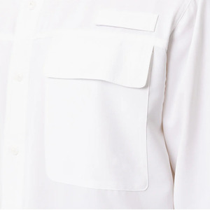 Chemises à manches longues boutonnées pour hommes, coupe-vent UPF 50+, 100% polyester, vêtements de plage d'été - Product Image 4