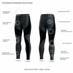 100% High Quality Polyester velvet Panel Compression Comfortable Skinny Pants Custom Bodybuilding Breathable Solid Plain Legging - Product Image 2