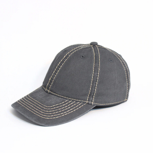 Casquette de baseball en denim gris à visière incurvée, style vintage, ajustée, en polyester et coton, unisexe, pour toutes les saisons et les sports de plein air - Product Image 5