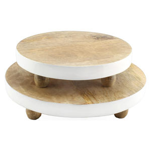 Ensemble de 3 supports décoratifs miniatures en bois de style ferme rustique pour la décoration de la maison et de la cuisine - Product Image 5