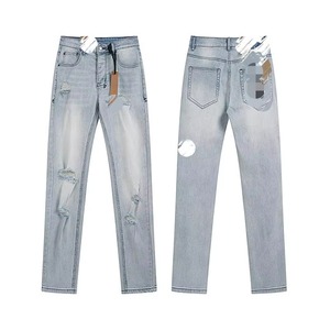 <b>Mens</b> Skinny Denim Jeans Stylish <b>Stretch</b> Pants for Streetwear and Everyday Fashion 12oz <b>mens</b> denim jeans mass production - Product Image 6