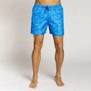 Shorts de bain boxer à séchage rapide, respirants, imperméables, avec cordon de serrage, en Spandex/Nylon, pour la plage - Product Image 2