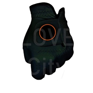 Gants de golf professionnels en peau de mouton Cabretta, respirants, à séchage rapide, antidérapants, en cuir véritable, pour hommes, logo personnalisé, sport - Product Image 2