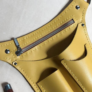 Ceinture porte-outils en cuir pour designer professionnel, robuste, avec porte-ciseaux et porte-sécateur, pour l'organisation des outils - Product Image 5