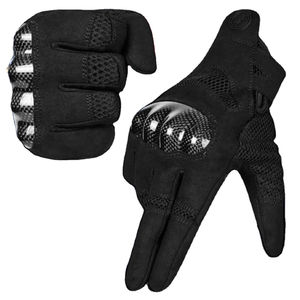 Gants de course d'hiver personnalisés à doigts entiers, coupe-vent, grande taille, protection articulaire en fibre de carbone, antidérapants, imperméables, pour motards et cyclistes - Product Image 1