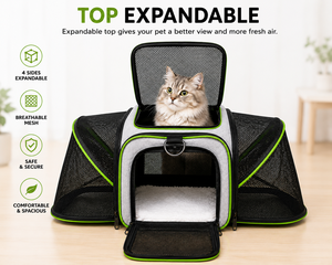 4-Side Expandable Foldable Portable <b>Cat</b> Dog <b>Backpack</b> OEM ODM Custom Logo Breathable Mesh Pet Travel Carrier Direct Manufacturer - Product Image 4