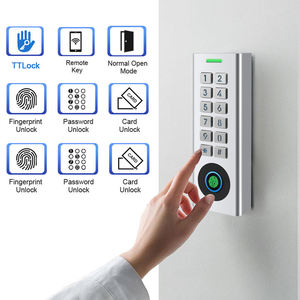 Serrure de porte intelligente autonome IP66 étanche avec clavier et lecteur d'empreintes digitales TTLock pour appartement - Product Image 6