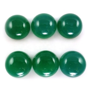 Cabujón redondo de ónix verde Natural de 12mm, artículos hechos a mano, fabricación de joyas de piedras preciosas sueltas al mejor precio de fábrica al por mayor - Product Image 2