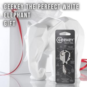 Keychain Multitool with 16+ Functions <b>Small</b> EDC <b>Tool</b> Featuring Bottle Opener Screwdriver Wrench Box Cutter - Product Image 3