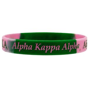 Pulsera de Silicona Verde y Rosa, Accesorio de Moda para la Muñeca, Joyería para Mujer, Regalo, Pulsera Ajustable, Elegante, para Uso Diario y Fiestas - Product Image 3