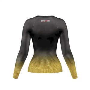 Wholesale Sublimation Printed Mma Rash Guard for Men Men's Short <b>Sleeve</b> Compression Rashguard Bjj with side panels - Product Image 6