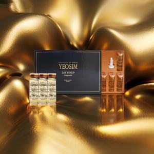 Essence faciale dorée de luxe, concentré réparateur de la peau, lifting et élasticité, ampoule nourrissante en profondeur, lot de 17 ml, 10 flacons - Product Image 2