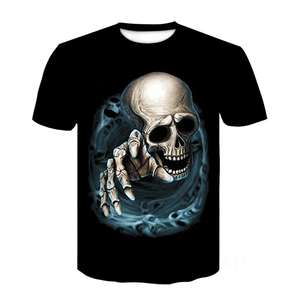 Camiseta de Verano para Hombre, Estilo Urbano, Nueva Temporada, Manga Corta, Estampado Digital 3D de Lobo, Sublimación, Gran Venta - Product Image 3