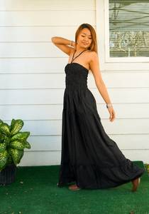 Best Seller Casual Tie Dye Maxi vestido de diseño de moda con estilo moderno tejido de manga larga Maxi vestido - Product Image 4