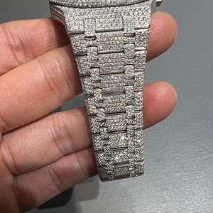 Reloj de Pulsera Automático de Lujo con Moissanita VVS1, Brazalete con Cierre de Diamantes Estilo Hip Hop, Reloj para Hombre Resistente al Agua 10 Bar - Product Image 3