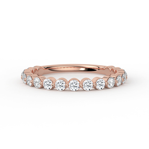 14K 18K Yellow Gold Lab Grown Diamond <b>Ring</b> Baguette Cut Center Undulating Ribbon Multi Stone Mixed Geometric Fine Jewelry - Product Image 2