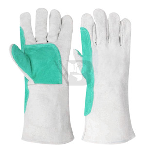 Guantes de Trabajo de Cuero Vacuno de Alta Calidad, Precio Económico, Guantes de Seguridad Hechos en Fábrica para Soldadura - Product Image 4