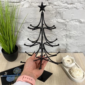 Contemporary Black Metal Christmas <b>Tree</b> Suitable for Multi Purpose Storage and Winter Home Styling Wholesale From India - Product Image 6