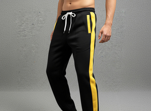 Nouveau style – Pantalon homme vintage en lin/coton et laine, délavé à l'acide, bicolore, streetwear, décontracté, mi-lourd, imperméable, pour l'automne - Product Image 6