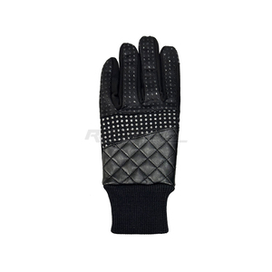 Gants d'équitation en cuir à doigts entiers, antidérapants, respirants, compatibles avec les écrans tactiles, unisexes, à enfiler, pour l'hiver - Product Image 2