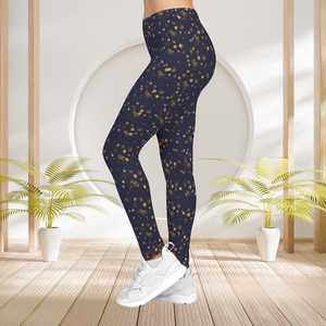 Wholesale Custom Sublimation Women's Sports <b>Leggings</b> Solid Mid Spandex/Nylon Lightweight Breathable Eco-Friendly Quick Dry - Product Image 3