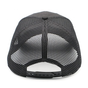 Hot Sale <b>Plain</b> Trucker <b>Cap</b> Western Streetwear Low Moq Wholesale Custom Blank Black Trucker Hat Bul - Product Image 3