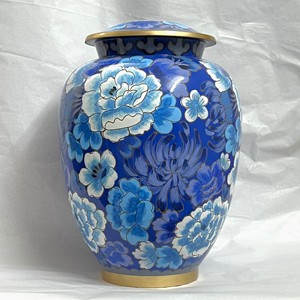 High Quality Hand painted Cremation Urns Custom Printed Aluminum Urn for Human Ashes Metal Cremation Ash Storage by Manufacturer - Product Image 4