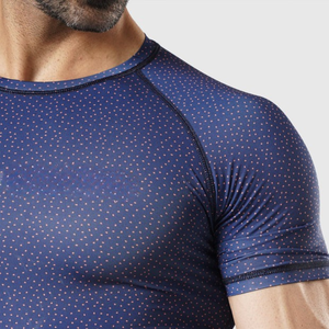 Men's <b>Short</b> <b>Sleeve</b> Compression Shirt Quick Dry Gym Fitness Training Top Moisture Wicking Athletic <b>Base</b> <b>Layer</b> Workout Running Tee - Product Image 4
