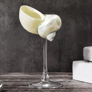 แก้วไวน์เปลือกหอยทำมือจากเวียดนาม วัสดุเปลือกหอยธรรมชาติ สำหรับเสิร์ฟเครื่องดื่ม ตกแต่ง จัดจำหน่ายจำนวนมาก - Product Image 4