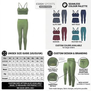 Vêtements de sport sans couture pour hommes et femmes, ensembles de fitness boostant la transpiration, en provenance du Pakistan - Product Image 2