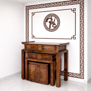 Juego de tres piezas para altar de caoba - Product Image 3