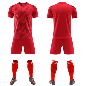 Ensemble de maillot de football géométrique blanc et or pour homme, manches courtes, col en V, polyester respirant, uniforme toutes saisons pour adulte - Product Image 2