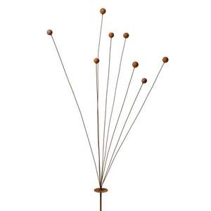 Estaca Decorativa de Metal Dorado con Diseño de Flor de Ajo para Jardín, Escultura Decorativa para Patio y Césped - Product Image 5