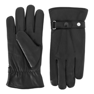 Men's Genuine Sheepskin Leather <b>Gloves</b> Classic Black Perforated Biker Driving <b>Gloves</b> Soft Breathable Full Finger <b>Gloves</b> OEM ODM - Product Image 5