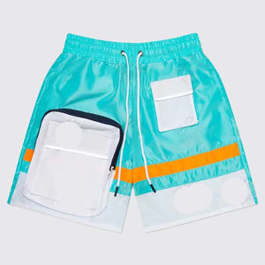 Conjunto Deportivo de Chaqueta con Cremallera y Parches Reflectantes con Logotipo Personalizado OEM, Pantalones Cortos de Nailon, Trajes Deportivos Unisex para Hombre, Cortavientos - Product Image 3