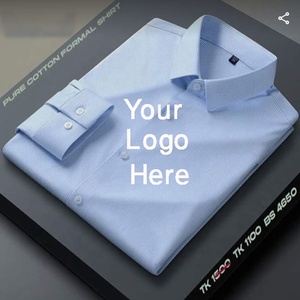 Elegante camisa de vestir formal de manga larga de algodón 100% logotipo personalizado proveedor de exportación informal en Bangladesh para la temporada de otoño - Product Image 6