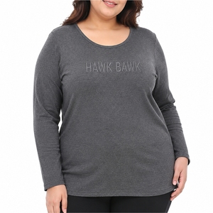 <b>Women's</b> Plus Size <b>Long</b> Sleeve Crew Neck T <b>Shirt</b> Relaxed Fit Comfortable Breathable Fabric Casual <b>Shirt</b> For <b>Women</b> - Product Image 2