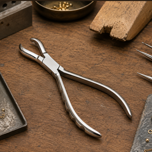 Alicates Profesionales para Sujetar Anillos de Joyería |   Pinza de mandíbula curva hueca para herramienta de pulido y reparación de anillos segura - Product Image 6