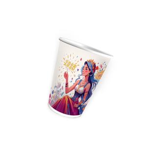 Vasos de Papel Reciclables de Pared Simple con Recubrimiento de PE de Grado Alimenticio, Impresos Personalizados con Diseños Únicos para Café para Llevar, Calidad Premium - Product Image 3