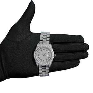 Vvs Moissanite Diamond Watch Hip Hop Out Watches Pass Diamond Tester <b>Wristwatch</b> for Men's Fashion. - Product Image 4