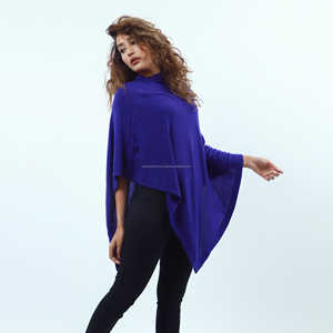 Nueva moda para mujer 100% Cachemira/Pashmina suave cálido peso ligero chal tradicional-invierno cálido tejido lado tamaño libre Poncho - Product Image 2