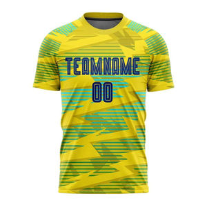 เสื้อฟุตบอลแบบสวมใส่ได้ทั้งชายและหญิง แขนสั้น เอวยางยืด ระบายอากาศได้ดี แห้งเร็ว ผลิตจากโพลีเอสเตอร์ 100%  แบบสั่งทำพิเศษ - Product Image 6