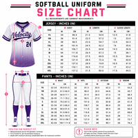 Ensembles d'uniformes de softball personnalisés sublimés pour femmes adultes, respirants, à séchage rapide, col en V, manches courtes, pantalon en jersey à taille élastique