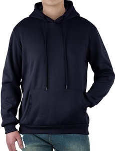 Men's Loose <b>Hooded</b> Sweatshirt Casual Pullover Hoodie Long Sleeve <b>Fleece</b> Streetwear Sweatshirt with Kangaroo Pocket Custom Logo - Product Image 4
