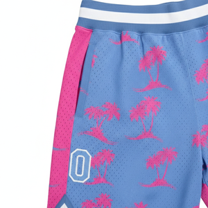 Shorts de basketball décontractés populaires pour hommes, en toile respirante, taille mi-haute élastique, séchage rapide, impression numérique, service ODM personnalisé - Product Image 4