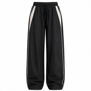 2026 Latest Women Straight Leg Jogger Pants Lightweight Nylon Track <b>Trousers</b> <b>Elastic</b> <b>Waist</b> Sportswear Wholesale Manufacturer - Product Image 1