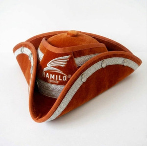 Chapeau de cowboy français en feutre de laine de haute qualité, dernier design, pour hommes, noir, tricorne, chapeau triangulaire, chapeau de garde d'honneur, chapeau Napoléon - Product Image 2